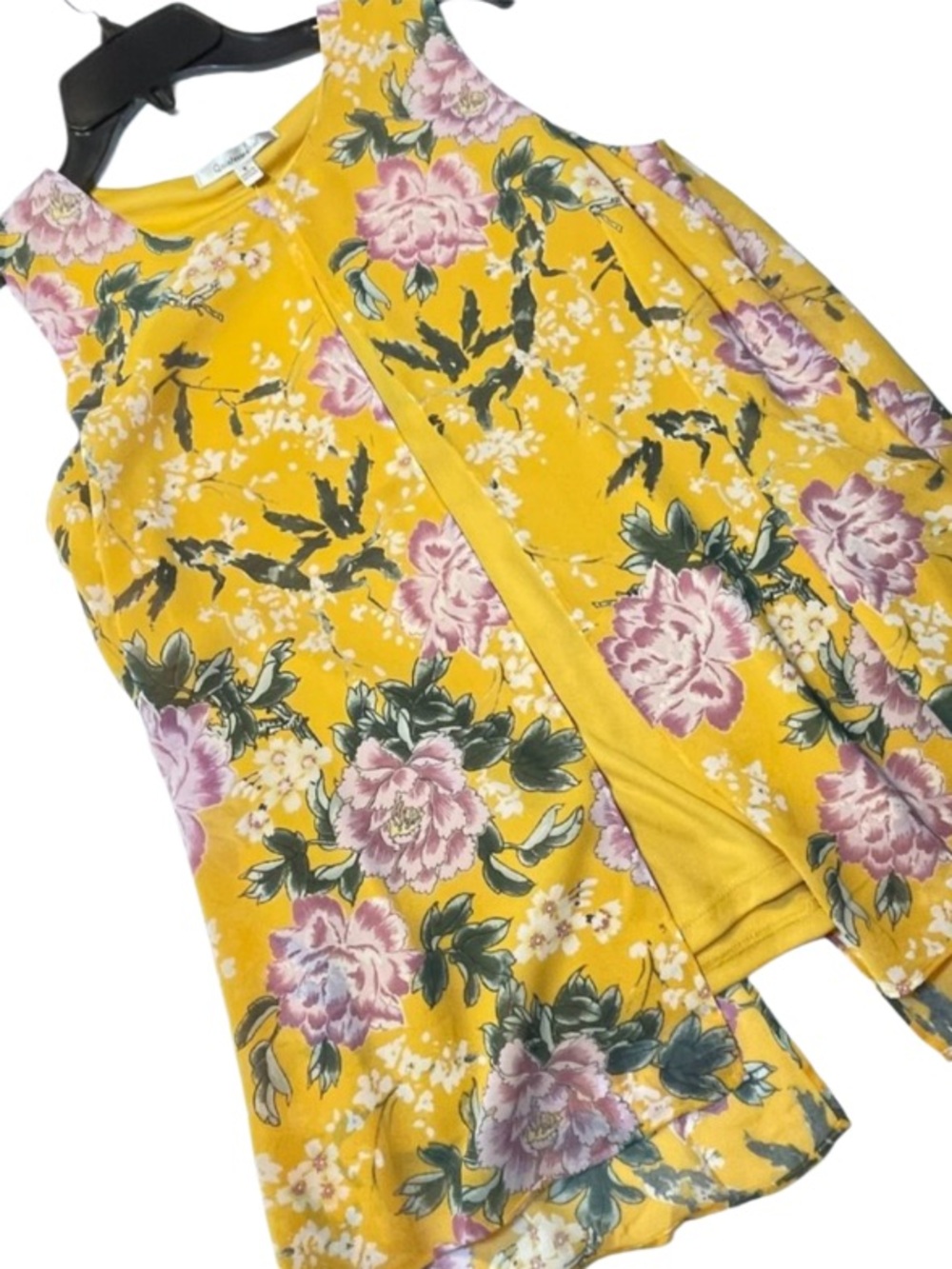 NWT! Quintessential Chiffon Overlay Top